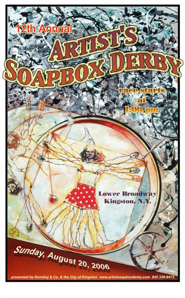 Twelfth annual Kingston Artist Soapbox Derby poster