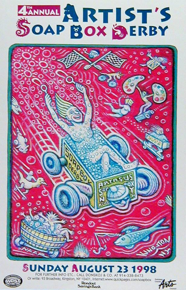 Fourth annual Kingston Artist Soapbox Derby poster
