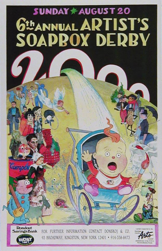 Sixth annual Kingston Artist Soapbox Derby poster
