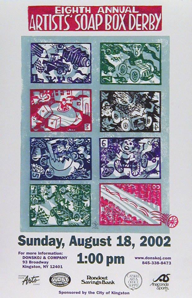 Eighth annual Kingston Artist Soapbox Derby poster